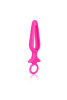 Анальная пробка Silicone Groove Probe, розовая_5