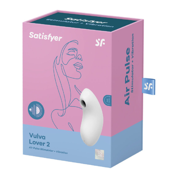 Вакуумно-волновой стимулятор с вибрацией Satisfyer Vulva Lover 2, белый_3