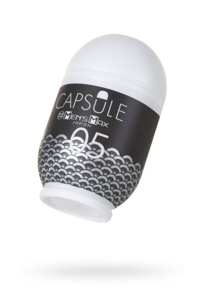 Мастурбатор нереалистичный,  CAPSULE 05, Ougi, MensMax, TPE, коричневый, 8 см_1