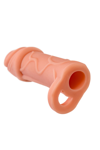 Насадка на пенис XLover by TOYFA для увеличения размера, TPE, телесный, 16 см_6