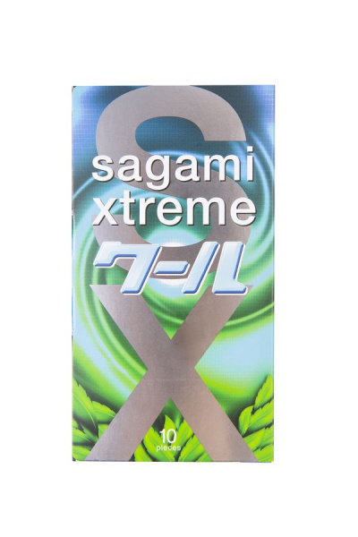 Презервативы Sagami Xtreme Mint с охлаждающим эффектом 10 шт._3
