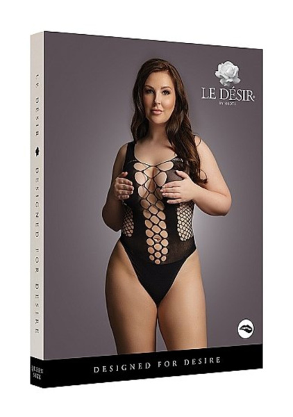 Боди с V-образным воротником Plus size_1