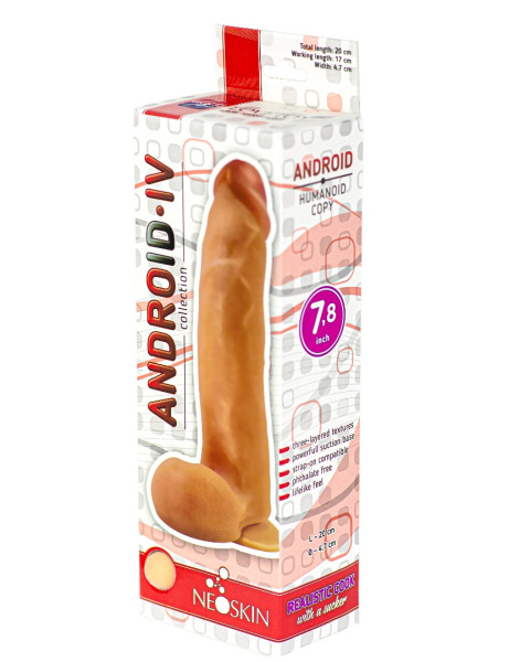 Фаллоимитатор на присоске ANDROID Collection-IV 7.8
