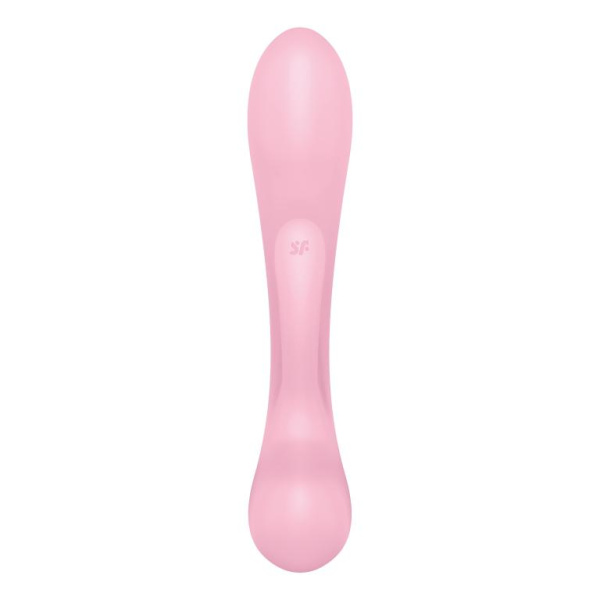 Гибкий вибратор-кролик 2 в 1 Satisfyer Triple Oh, розовый_2