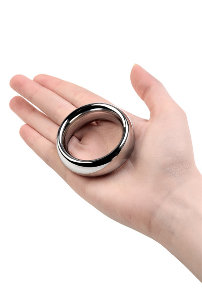 Эрекционное кольцо на пенис Metal by TOYFA, металл, серебряный,  4 см_5