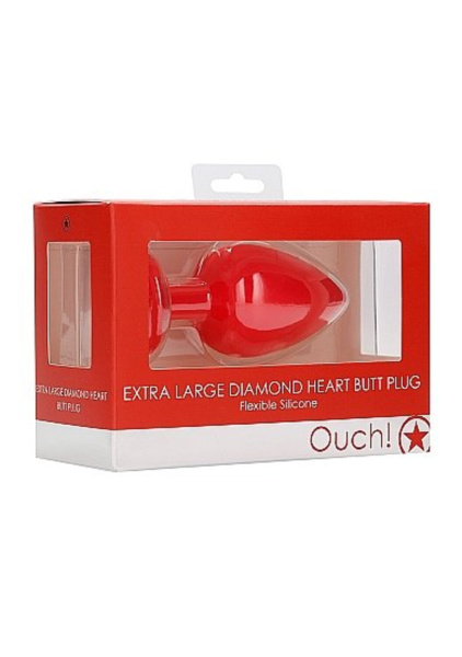 Анальная пробка Extra Large Diamond Heart Butt Plug_1
