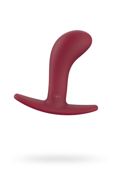 Анальный стимулятор Fun  Factory BOOTIE MEDIUM, силиконовый, бордовый, 9,3 см_3
