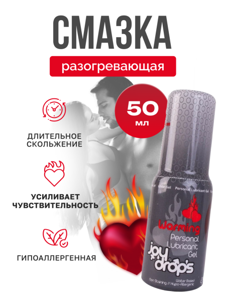 Смазка разогревающая Joydrops Warming, 50 мл_4