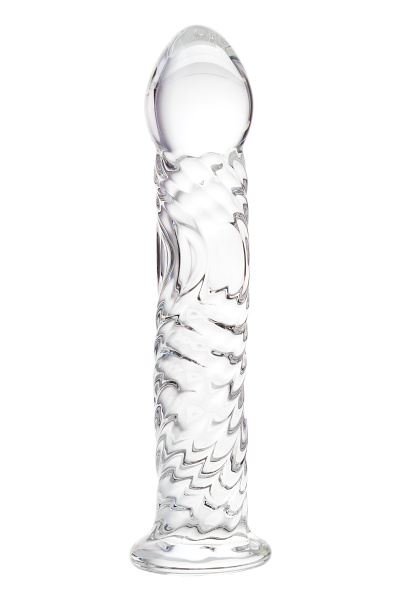 Нереалистичный фаллоимитатор Sexus Glass, стекло, прозрачный, 16,5 см_3