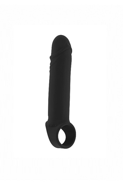 Увеличивающая насадка на пенис закрытого типа No.31 - Stretchy Penis Extension - Black_1