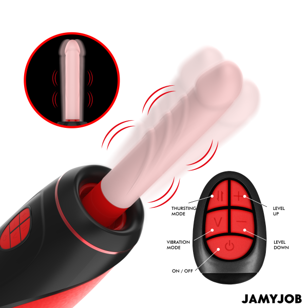 Автоматический вибратор с дилдо D-241560_4