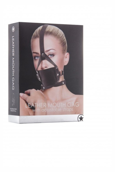 Кляп в виде намордника Leather Mouth Gag_1