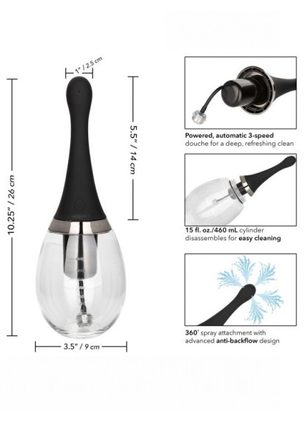 Автоматический анальный душ Executive Rechargeable Auto Douche 450 мл._2