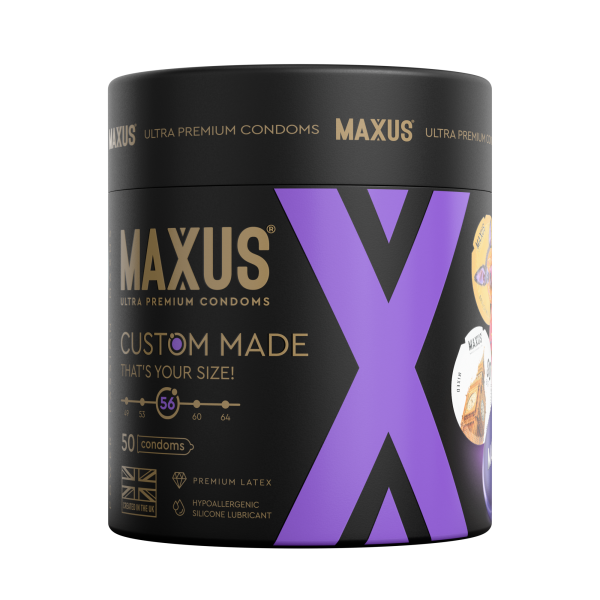 Презервативы MAXUS Custom Made 56 №50 в железном кейсе, увеличенные X-Edition, 50 шт_2