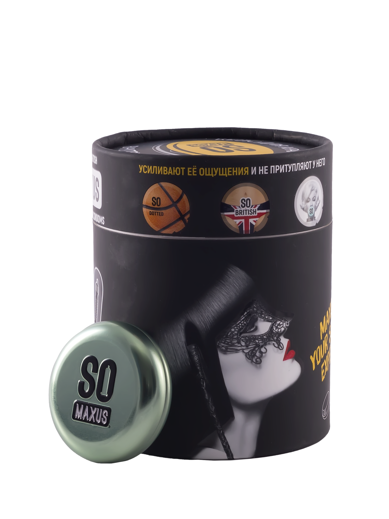 Презервативы MAXUS SO MUCH SEX SPECIAL в черном тубусе, точечно-ребристые, 100 шт_6