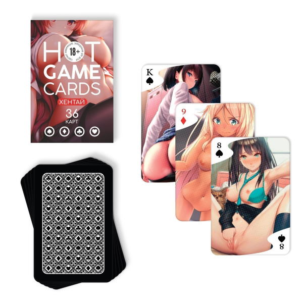 ИГРАЛЬНЫЕ КАРТЫ HOT GAME CARDS ХЕНТАЙ , 36 карт, 18+, артикул 7354582_3