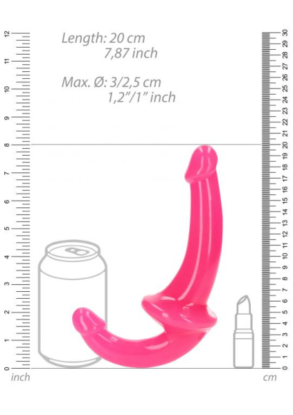 Страпон безремневой люминисцентный - 13,5 см_2
