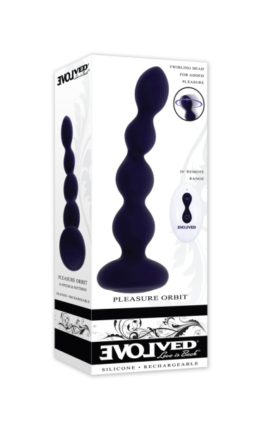 Анальная елочка с вибрацией и вращением Pleasure Orbit_2