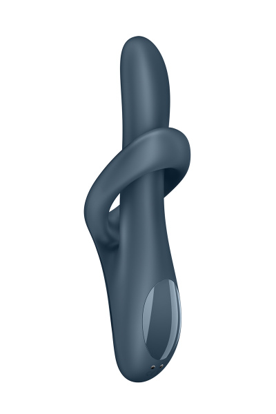 Вибратор и ротатор с функцией нагрева Satisfyer Heat Flex 4, силикон, серый_4