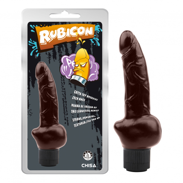 Вибратор Obsidian Vibe Cock Brown_1