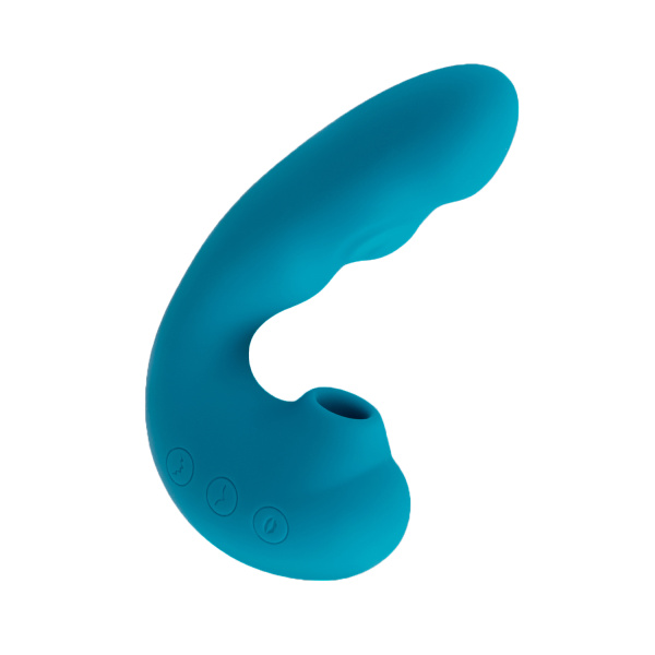 Вакуумный вибростимулятор BeYourLover Tara с постукиванием, голубой_4