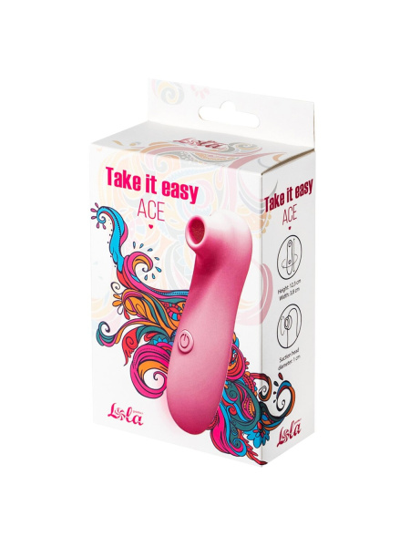 Вакуумный стимулятор Take it easy Ace Pink_5