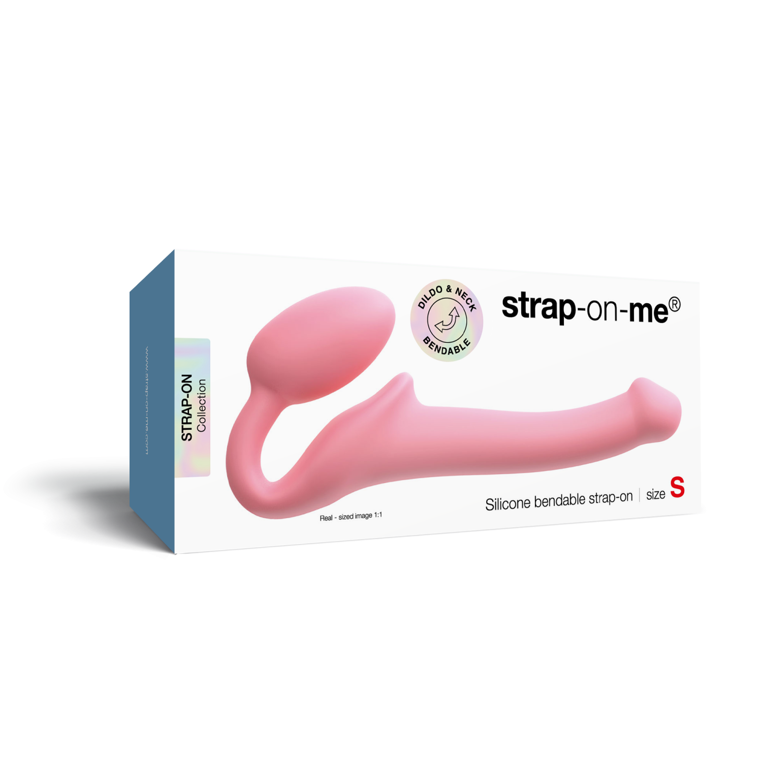 Гибкий страпон Strap-on-me Semi-Realiste BENDABLE ROSE, S_41