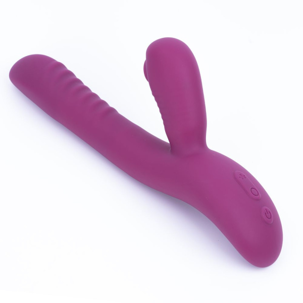 Вибратор Selove Caress с клиторальной стимуляцией, фиолетовый_2