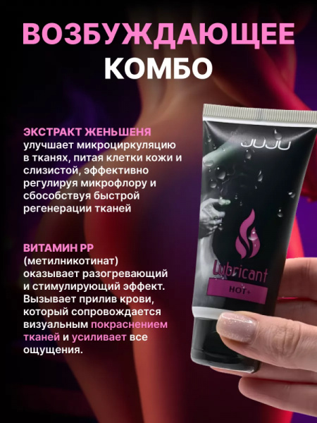 Возбуждающий лубрикант JUJU HOT+ 50ml 7081JU_3