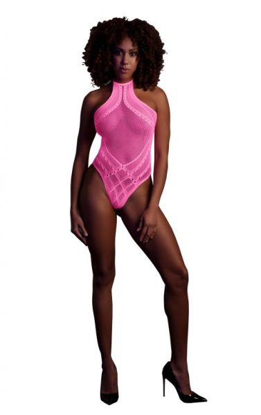 Боди with Halter Neck - Neon Pink - XS/XL_3