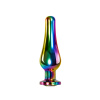 Evolved RAINBOW METAL PLUG MEDIUM Радужная анальная пробка средняя_1