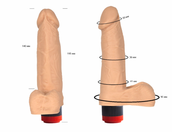 Вибратор гелевый 111600ru_3