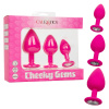 Набор из трёх анальных пробок CHEEKY CHEEKY GEM, розовые_1