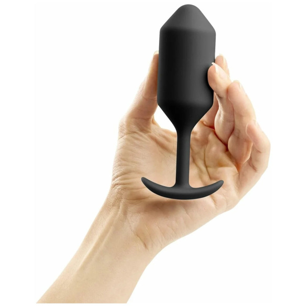 Профессиональная пробка для ношения B-vibe Snug Plug 3 черный_5