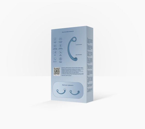 Универсальный вибромассажер SVibe Snail AXI Spot Wand, голубой_4