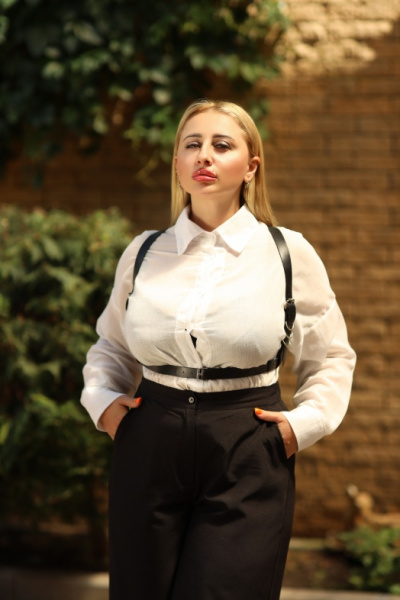 Портупея из кожи классическая Plus size 300-43PSars_1