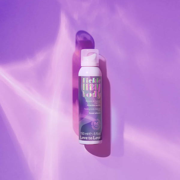 Массажная хрустящая пенка Love to Love TICKLE MY BODY Сладкий Миндаль 150мл_4