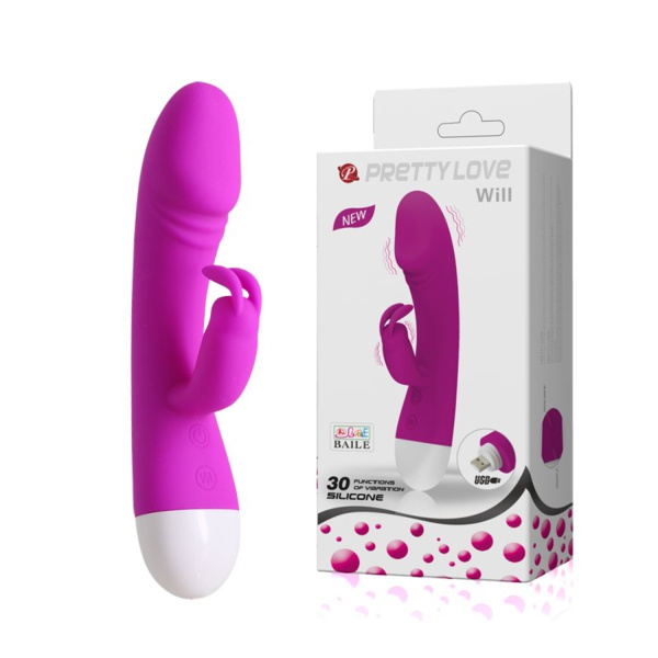 Вибромассажер G-spot с клиторальной стимуляцией перезаряжаемый_1