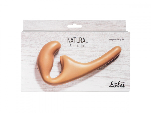 Безремневой анальный страпон Natural Seduction Beige_2