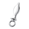 Плаг металлический с кольцом 2,5 in Stainless Steel Metal Tapered Butt Plug With Loop Hardware_4