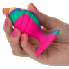 Текстурированная анальная пробка M из силикона CHEEKY MED SWIRL TIE-DYE PLUG_7