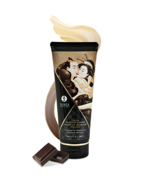 Массажный крем для тела Пьянящий шоколад серии Необыкновенные поцелуи, 200мл_1
