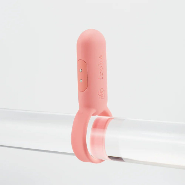 Эрекционное кольцо iroha paiRING Coral Pink с вибрацией_6