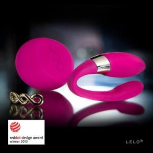 Tiani 2 Design Edition Cerise вибромассажер для пар (светло-вишневый)_1