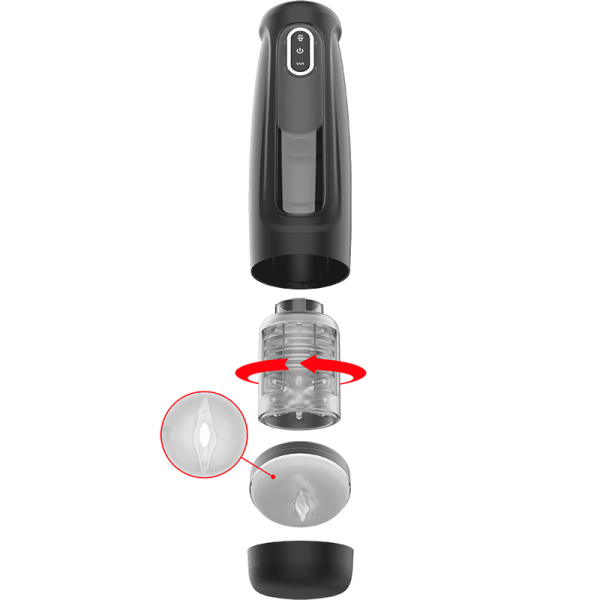 Автоматический мастурбатор с режимами вращения и толчков D-230385_5