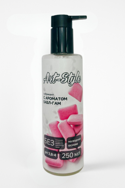 Лубрикант на Водной Основе Art-Style с ароматом Бабл Гам 040014ars_1