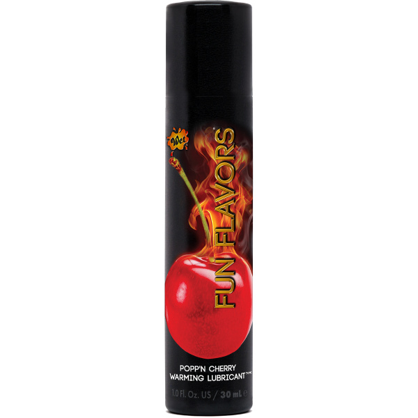 Согревающий лубрикант и лосьон для массажа со вкусом вишни WET Fun Flavors 30 ml_1