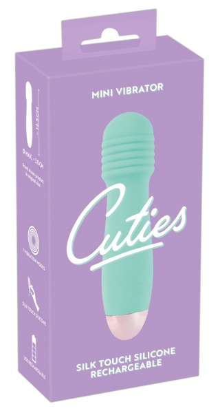 Вибратор мини Cuties бирюзовый_1