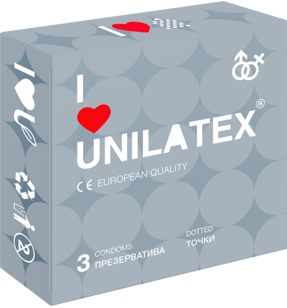 Презервативы точечные Unilatex Dotted 3 шт_2