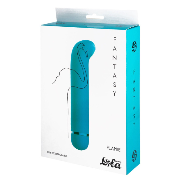 Перезаряжаемый вибратор Fantasy Flamie Blue_3